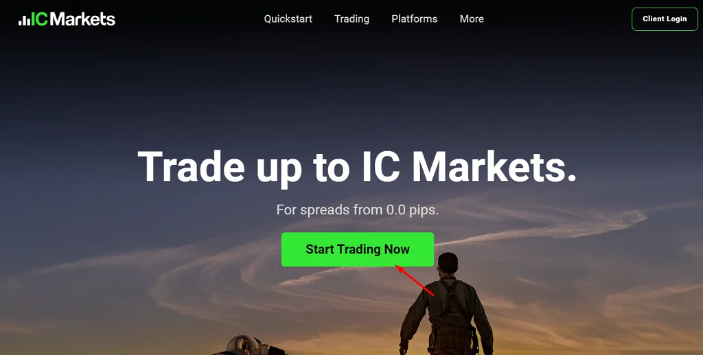 Visit the official page of ICMarkets