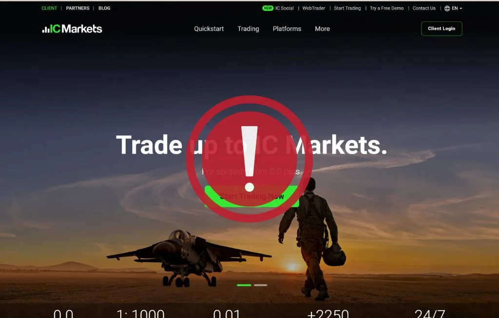 Can't access ICMarkets